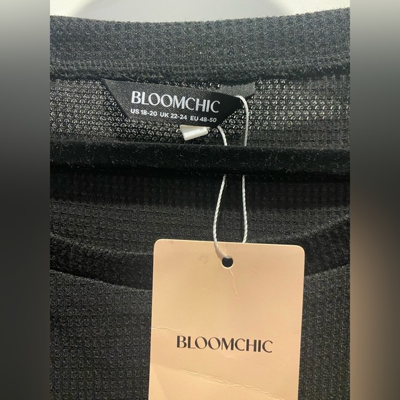 BloomChic Women Plus Black Floral Embroidered Blouse - NWT - Picture 2 of 10